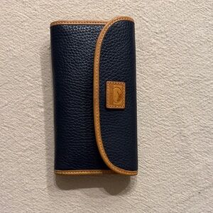 Dooney & Bourke Navy and brown all weather leather Vintage no card available